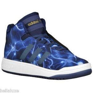 NWOB Adidas Toddlers Veritas Mid Basketball Shoe in Blue Lightning Size 5K